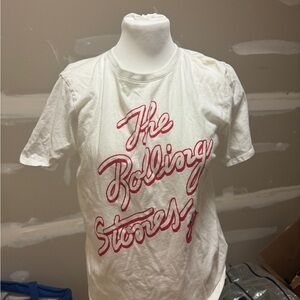 H&M White Tee with Red Graphic